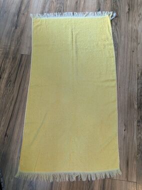 Vintage Cannon Bath Towel, Yellow, Cotton